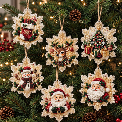Relivic™ Christmas Pearl Diamond Painting Ornament Kit
