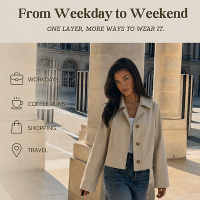 Relivic™ Heritage Cropped Trench Coat