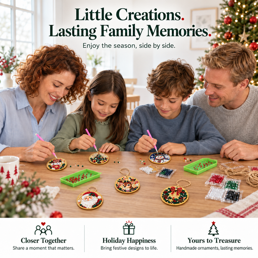 Relivic™ Christmas Pearl Diamond Painting Ornament Kit