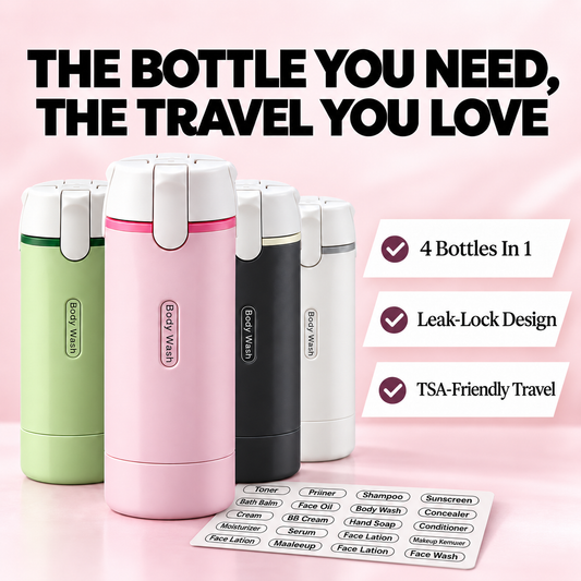 Relivic™ 4-in-1 Travel Toiletry Dispenser