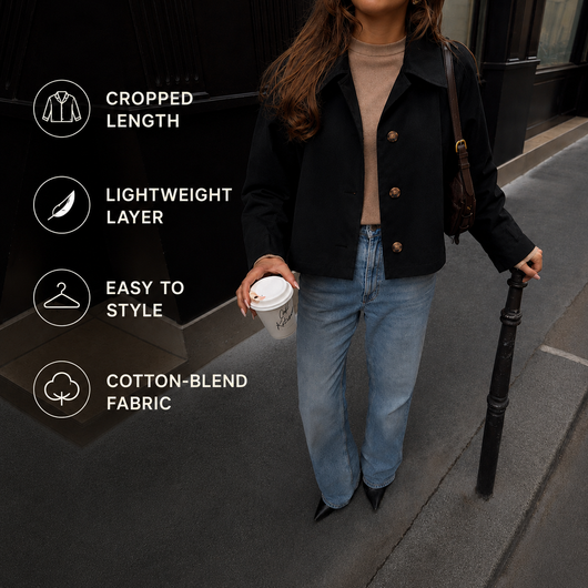 Relivic™ Heritage Cropped Trench Coat