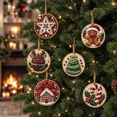 Relivic™ Christmas Pearl Diamond Painting Ornament Kit