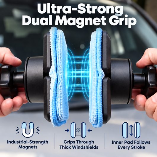 Dual Magnetic Windshield Cleaner