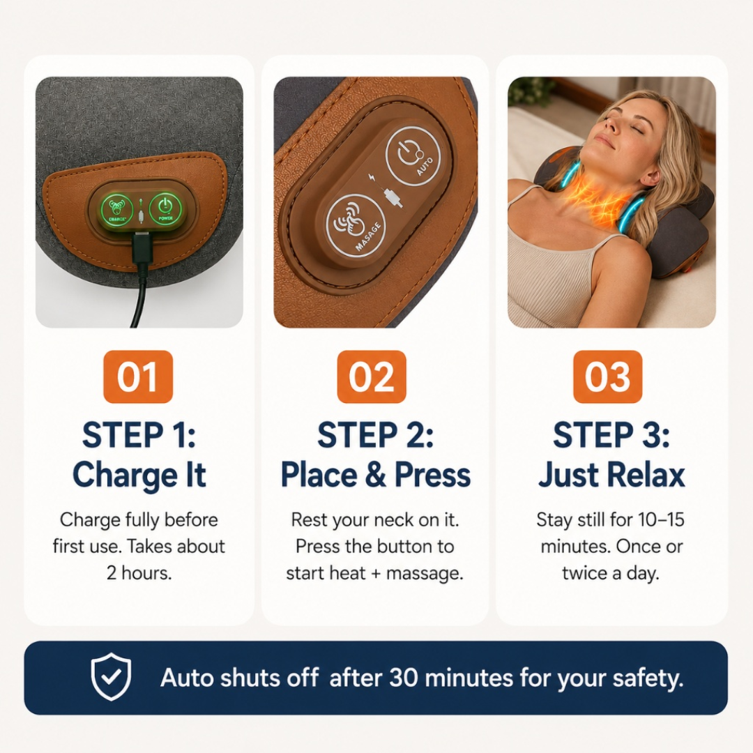Relivic™ NeckRelax Heating Pillow