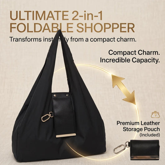 Relivic™ Foldable Keychain Shopping Tote Bag