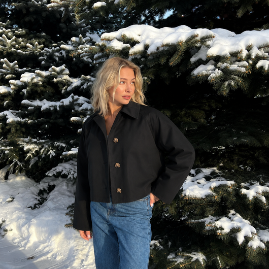 Relivic™ Heritage Cropped Trench Coat