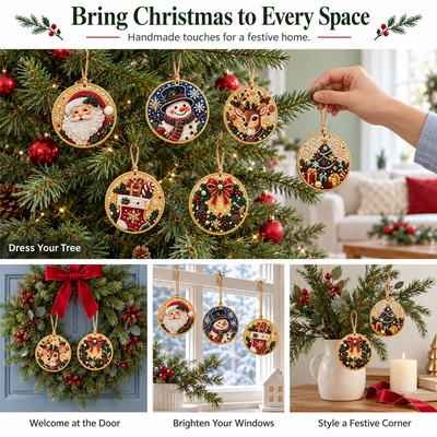 Relivic™ Christmas Pearl Diamond Painting Ornament Kit