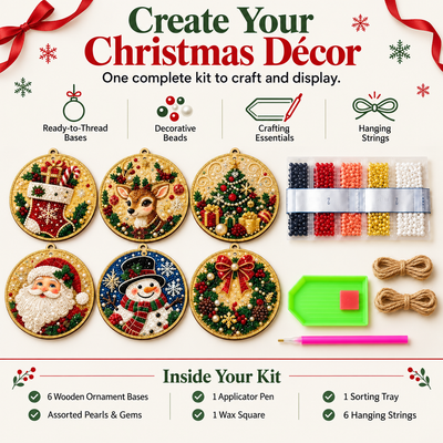 Relivic™ Christmas Pearl Diamond Painting Ornament Kit